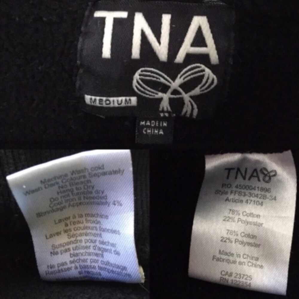 ARITZIA Tna Baltic Pullover Hoodie Kangaroo Pocket - Picture 3 of 4